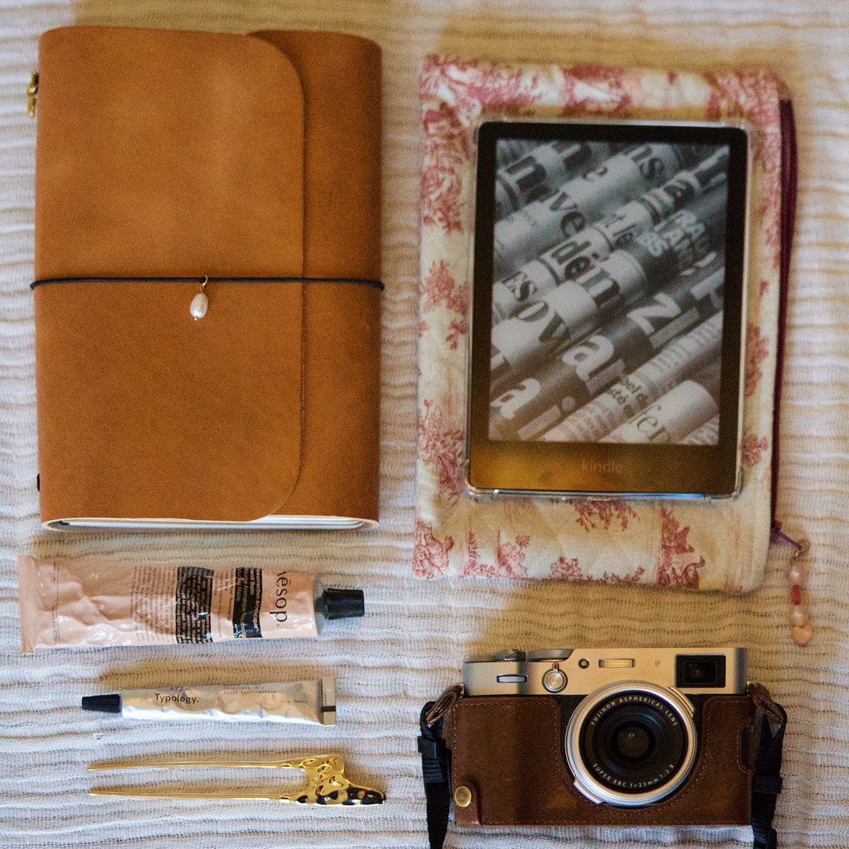 Legacy Journal flatlay styling